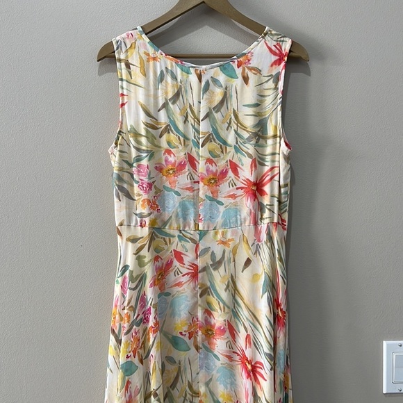 Sundance Botanical Sleeveless Asymmetrical Hem Floral Maxi Dress in size 8 - Picture 5 of 10